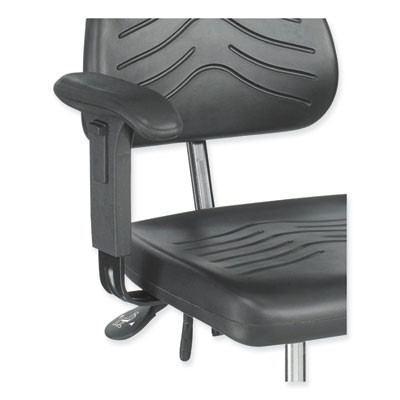 Adjustable T-Pad Armrest For Safco Task Master Series Chairs, 3 x 9.75 x 11.5, Black, 2/Set