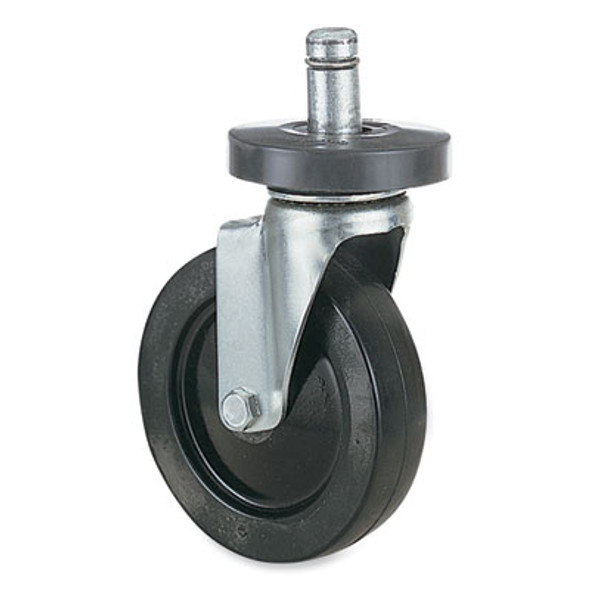 Caster Kit For Safco Task Master Industrial Shelving Units, Black, 4/Set (2 Locking)