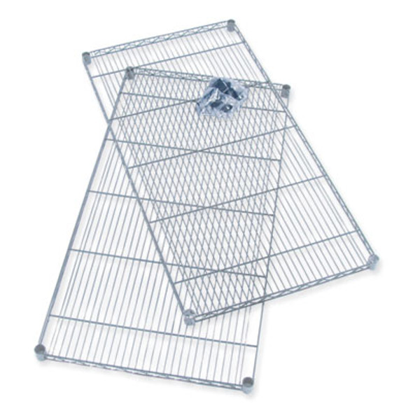 Industrial Extra Shelf Pack, 36w x 18d x 1.5h Steel, Metallic Gray, 2/Pack