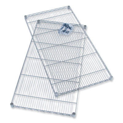 Industrial Extra Shelf Pack, 36w x 24d x 1.5h, Steel, Metallic Gray, 2/Pack