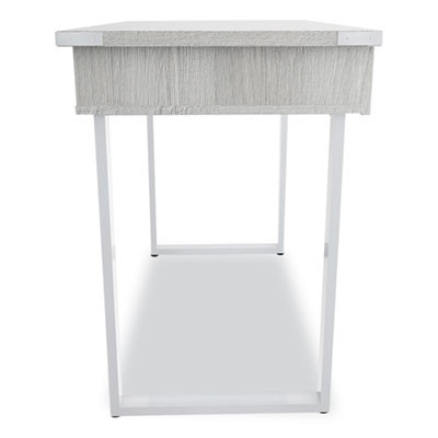 Mirella Soho Desk With Drawer, 36.25" x 22.25" x 30", Gray