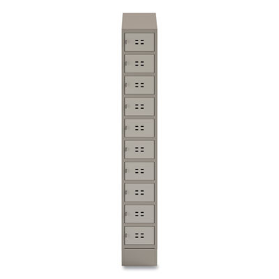 Single Continuous Metal Locker Base Addition, 11.7w x 16d x 5.75h, Tan