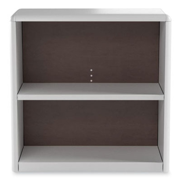 Valuemate Economy Bookcase, Two-Shelf, 31.75w x 13.5d x 28h, Gray
