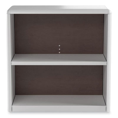 Valuemate Economy Bookcase, Two-Shelf, 31.75w x 13.5d x 28h, Gray