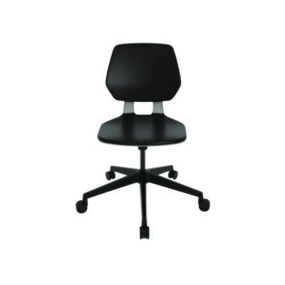 Commute Task Chair, Supports Up To 275 Lb, 18.25" To 22.25" Seat Height, Black Seat, Black Back, Black Base
