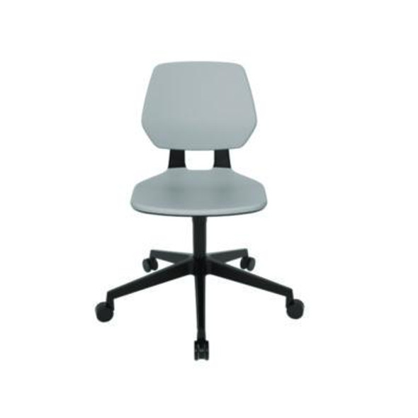 Commute Task Chair, Supports Up To 275 Lbs, 18.25" To 22.25" Seat Height, Gray Seat, Gray Back, Black Base