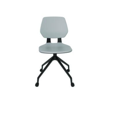Commute Guest Chair, Supports Up To 275 Lbs, 19" Seat Height, Gray Seat, Gray Back, Black Base