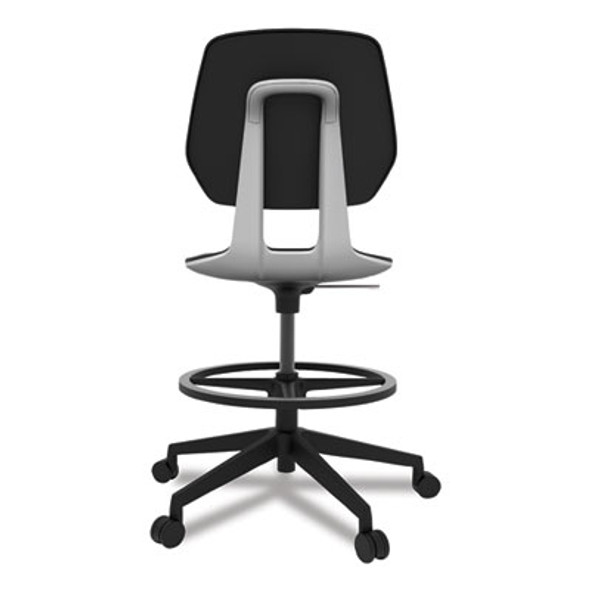 Commute Extended Height Task Chair, Supports Up To 275 Lb, 22.25" To 32.25" Seat Height, Black Seat, Black Back, Black Base