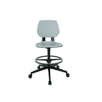 Commute Extended Height Task Chair, Supports Up To 275 Lb, 18.25" To 22.25" Seat Height, Gray/Black