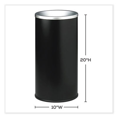 Ash Urn, 10" Dia x 20"h, Black