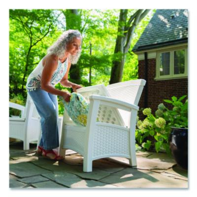 Elements Club Chair With Storage, Supports Up To 300 Lb, 17" Seat Height, 25.25" x 29.75" x 35.5", Ice Cube