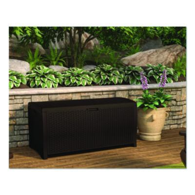 Large Deck Box, 13.23 Cu Ft, 50" x 25.5" x 25.5", Java