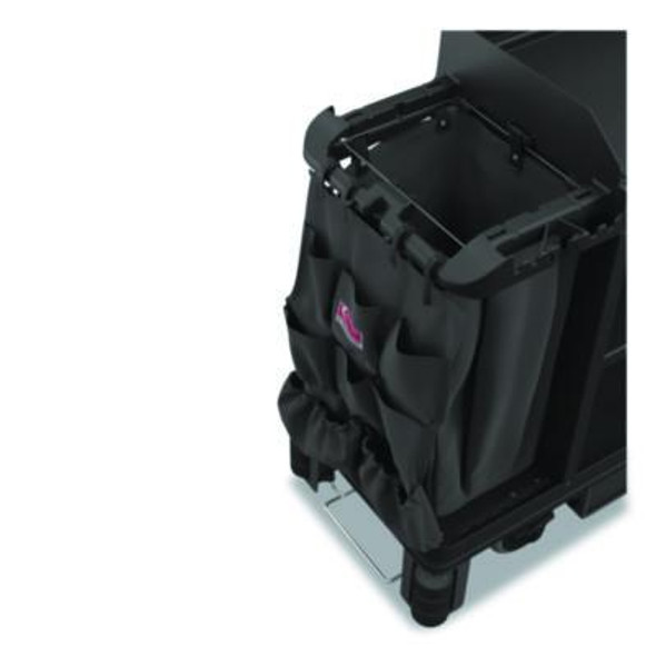 8-Pocket Organizer For Suncast Commercial Full-Size And Compact Housekeeping Carts, 19.5" x 1.67" x 26.83", Black