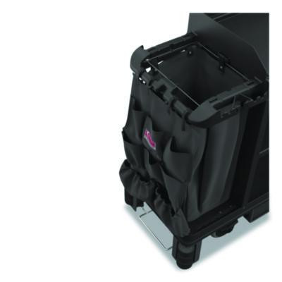 8-Pocket Organizer For Suncast Commercial Full-Size And Compact Housekeeping Carts, 19.5" x 1.67" x 26.83", Black