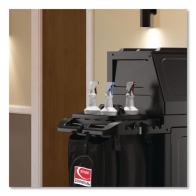Housekeeping Cart Carry Caddy Accessory, Polypropylene, Black