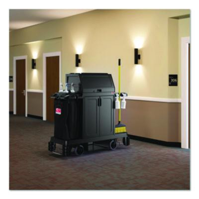 Lockable Hood Accessory For Suncast Commercial Full-Size Housekeeping Carts Hkc1000/Hkc2000, Plastic, Black