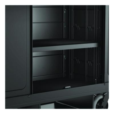 Adjustable Shelf For Suncast Commercial Full-Size Housekeeping Carts Hkc1000/Hkc2000, Plastic, Black