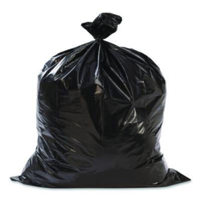 Precise Fit Contractor Bag, Open-Face, 55 Gal, 3 Mil, 41" x 49", Black, 15/Box