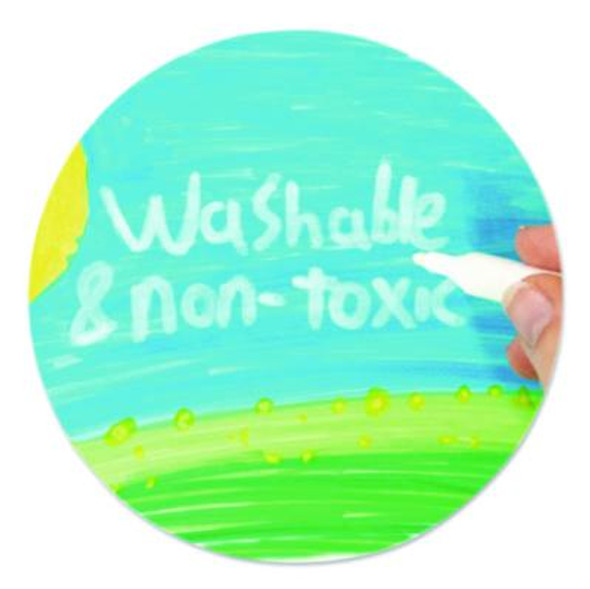 Washable Acrylic Markers, Fine Bullet Tip, Assorted Colors, 36/Pack, 6 Packs/Carton
