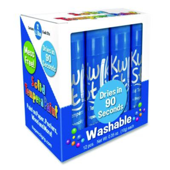 Kwik Stix Single Color Pack, Regular Size, 0.7" x 3.5", Light Blue, 12/Pack, 12 Packs/Carton