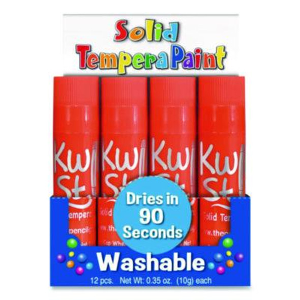 Kwik Stix Single Color Pack, Regular Size, 0.7" x 3.5", Orange, 12/Pack, 12 Packs/Carton
