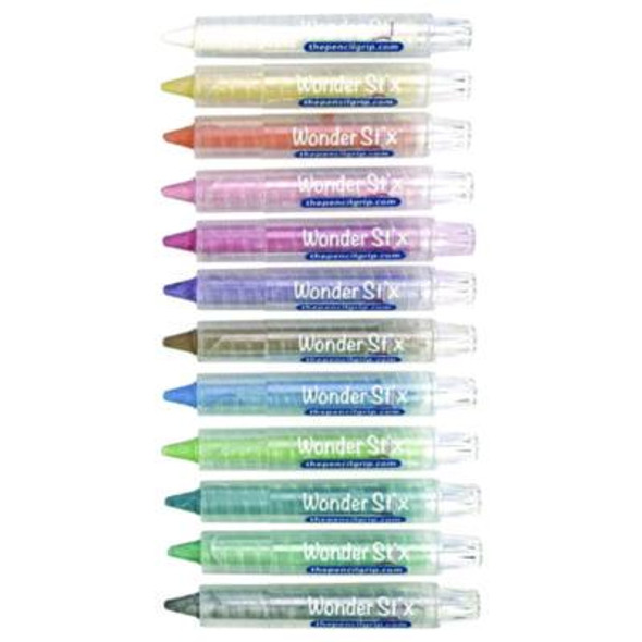 Wonder Stix Playmat Kit, 8 Assorted Pastel Wonderstix And 4 Playmats/Pack, 12 Packs/Carton