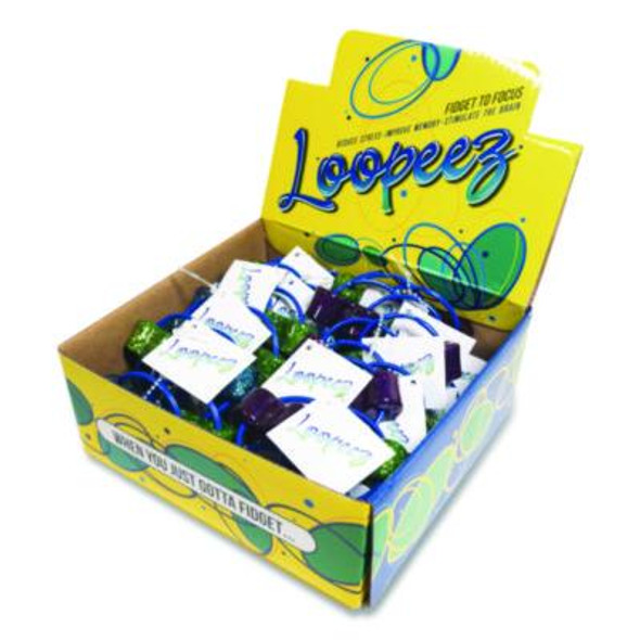 Loopeez Fidget Toy, Ages 5 And Up, Assorted Colors, 24/Carton