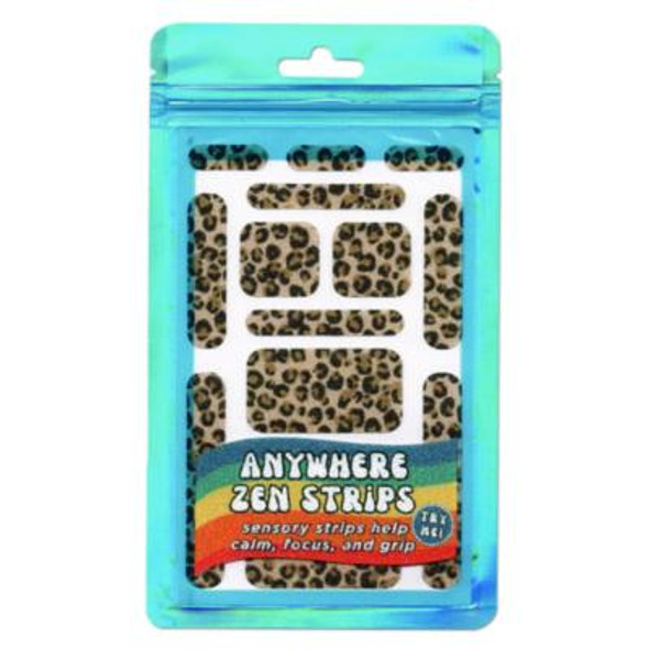 Anywhere Zen Strips, Sandy Cheetah Print, Ages 6 And Up, Assorted Colors, 13/Set, 24 Sets/Carton