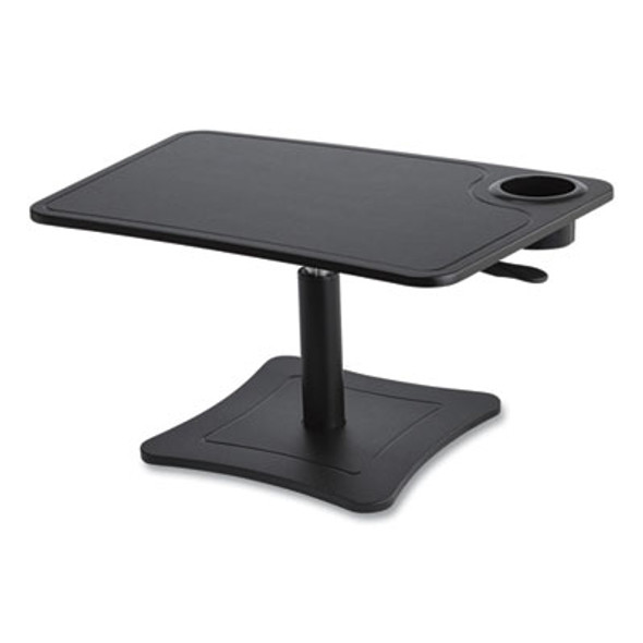 High Rise Height Adjustable Laptop Stand With Storage Cup, 23.75 x 15.25 x 12 To 15.75, Black, 20 Lb Weight Capacity