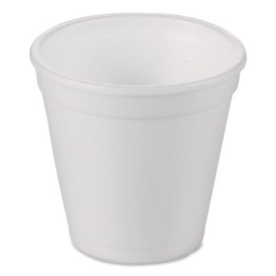 Foam Drink Cups, 4 Oz, White, 1,000/Carton
