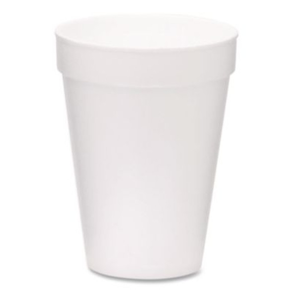 Foam Drink Cups, 14 Oz, White, 1,000/Carton