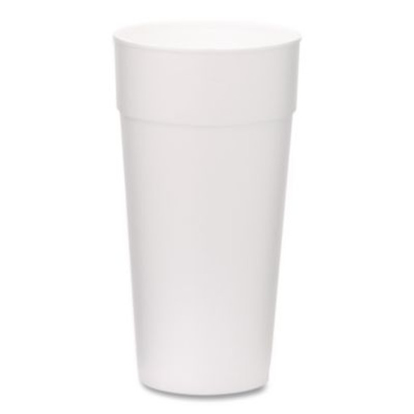 Foam Drink Cups, 24 Oz, White, 300/Carton