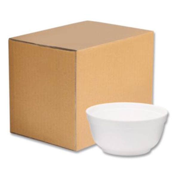 Foam Bowls, Squat Style, 12 Oz, White, 1,000/Carton