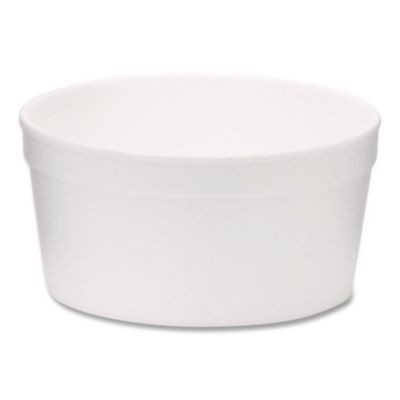 Foam Containers, Tall Style, 8 Oz, White, 500/Carton