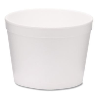 Foam Containers, Tall Style, 12 Oz, White, 500/Carton