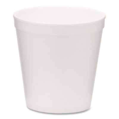 Foam Containers, Tall Style, 16 Oz, White, 500/Carton