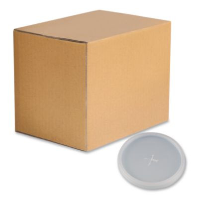 Plastic Lids For Foam Cups And Bowls, Slotted, Fits 8 Oz To 10 Oz Hot Cup, Translucent, 1,000/Carton
