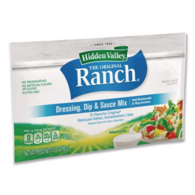 The Original Ranch Dry Mix, Buttermilk Recipe, 3.2 Oz Packet, 18/Carton