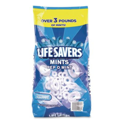 Mints Pep-O-Mint, Peppermint, Individually Wrapped, 53.95 Oz Bag