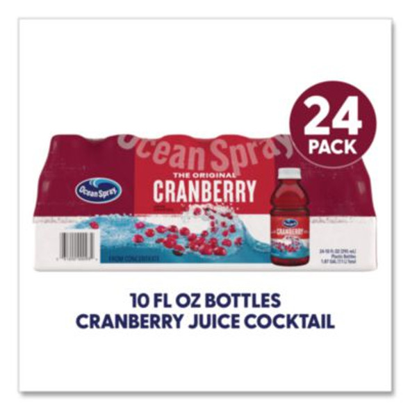 Cranberry Juice Cocktail, Cranberry, 10 Oz Bottle, 24/Carton
