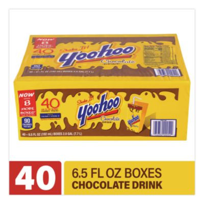 Chocolate Drink Boxes, Chocolate, 6.5 Oz Box, 40/Carton