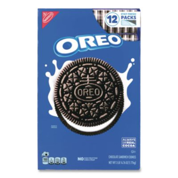 Cookies, Chocolate, 12 Individually Wrapped Sleeves, 3 Lb 14.67 Oz Box, 1 Box/Carton