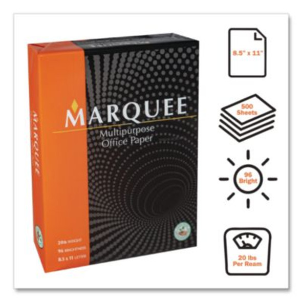 Office Paper, 96 Bright, 20 Lb Bond, 8.5 x 11, White, 500 Sheets/Ream, 10 Reams/Carton, 40 Cartons/Pallet, 21 Plt/Truckload
