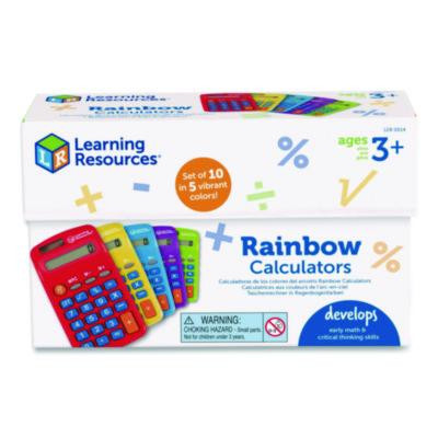 Rainbow Calculators, 8-Digit, Lcd, 10 Calculators