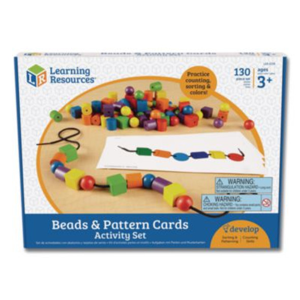 Beads And Pattern Card Set, Grades Pre-K To 2, 130 Pieces