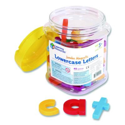 Jumbo Lowercase Magnetic Letters, 1.5" Tall, Assorted Color Characters, 40 Pieces