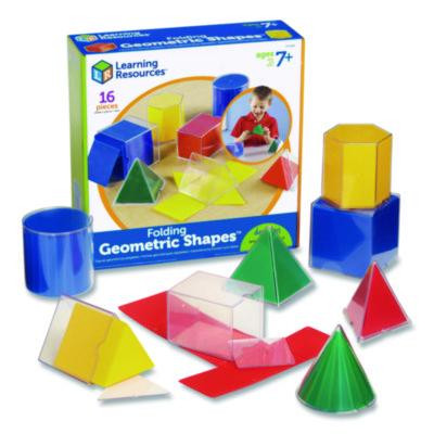 Folding Geometric Shapes, Grades 2 To 6, 16 Pieces