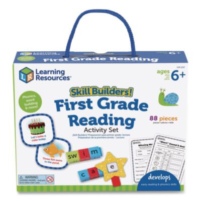 Skill Builders! First Grade Reading Activity Set, Grade 1, 88 Pieces