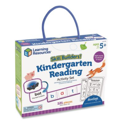 Skill Builders! Kindergarten Reading Activity Set, Grades K To 1, 121 Pieces