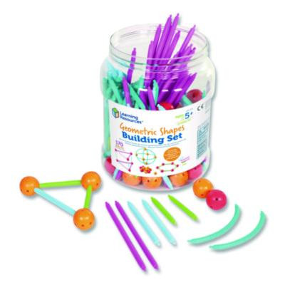 Geometric Shapes Building Set, Grades K To 5, 170 Pieces